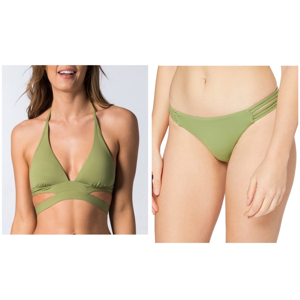 NEW Seafolly Olive Green Bikini